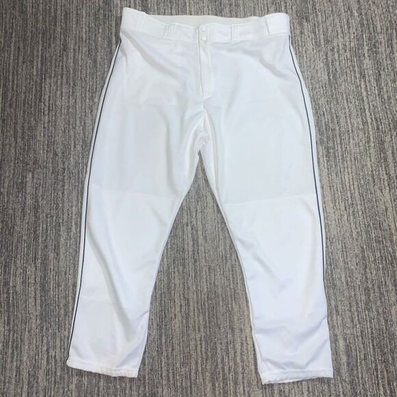 Team MLB by Majestic Men's Size 2XL White Cropped Baseball Pants Made in USA *‎ - Picture 1 of 10